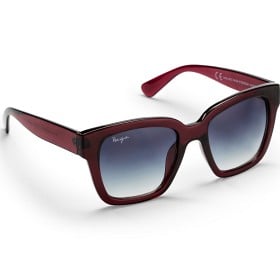 Bild på Haga Eyewear Marbella Transparent Burgundy Grey Gradient Lens