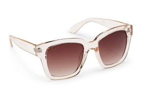 Bild på Haga Eyewear Marbella Transparent Peach - Brown Gradient Lens