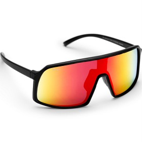 Bild på Haga Eyewear Osaka Matt Black - Red Mirror lens