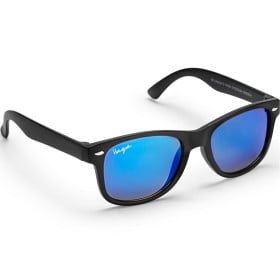 Bild på Haga Eyewear Sparkle Matt Black Blue Mirror Lens