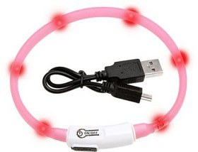 Bild på Visio Light LED katthalsband rosa 35 cm