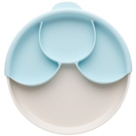 Bild på Miniware Healthy Meal Set Divider Plate Vanilla/Aqua