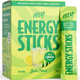Bild på Heey! Energy Sticks Koffein + Guarana, Zesty Citrus 30 st