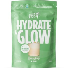 Bild på Heey! Hydrate & Glow Elektrolyter + Coll-egan Grönt Äpple & Kiwi 240 g