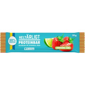 Bild på Helt Ärligt Proteinbar Jordgubb/Lime 55 g