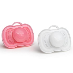 Bild på Herobility Pacifier 2x Nappar Pink/White 6m+