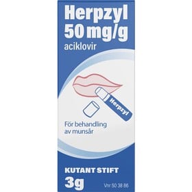 Bild på Herpzyl Aciklovir, kutant stift 50 mg/g 3 gr