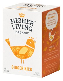 Bild på Higher Living Ginger Kick 15 tepåsar