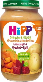 Bild på HiPP Grönsaker & Nötkött 12M 220 g