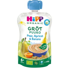 Bild på Hipp Klämmis Gröt Päron, Aprikos & Banan 6M 100 g