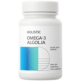 Bild på Holistic Omega-3 Vegan Algolja 60 vegetabiliska mjuka kapslar