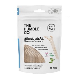 Bild på Humble Växtbaserade Tandtrådsbyglar Grip Mint 50-Pack