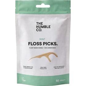 Bild på Humble Växtbaserade Tandtrådsbyglar Dubbeltråd Mint 50-pack