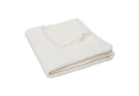 Bild på Jollein Muslinfilt Fringe ekologisk bomull Cream White