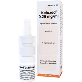 Bild på Ketazed, ögondroppar, lösning 0,25 mg/ml 10 ml
