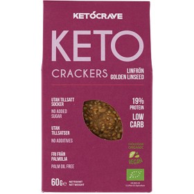 Bild på Ketocrave Ketocrackers Linfrön 60 g