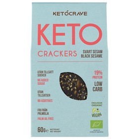 Bild på Ketocrave Ketocrackers Svart Sesam 60 g