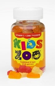 Bild på KidsZoo Zink + Vitamin C 60 tuggtabletter lejon