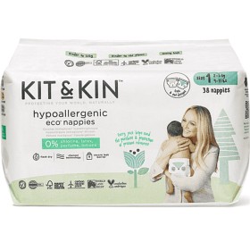 Bild på Kit & Kin Eco Nappies Size 1 (2-5kg) 38 st