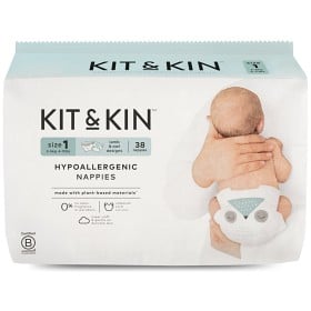 Bild på Kit & Kin Hypoallergena Blöjor Storlek 1 (2-5 kg) 38 st