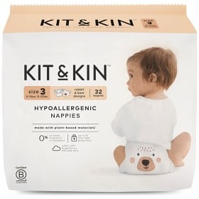 Bild på Kit & Kin Hypoallergena Blöjor Storlek 3 (6-10kg) 32 st