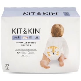 Bild på Kit & Kin Hypoallergena Blöjor Storlek 4 (9-14kg) 32 st