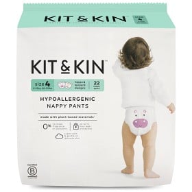 Bild på Kit & Kin Hypoallergena Byxblöjor/Pull Ups Storlek 4 Maxi (9-15 kg) 22 st