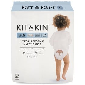 Bild på Kit & Kin Hypoallergena Byxblöjor/Pull Ups Storlek 6 Maxi (15+ kg) 18 st