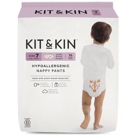 Bild på Kit & Kin Hypoallergena Byxblöjor/Pull Ups Storlek 7 Maxi (17+ kg) 16 st