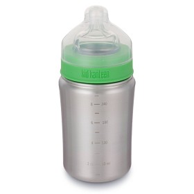 Bild på Klean Kanteen Baby Bottle 266 ml (w/Medium Flow Nipple) Brushed Stainless