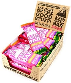 Bild på Kleen Whey Protein Bar Raspberry Cave 16 st