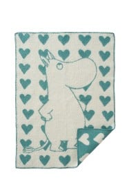 Bild på Klippan Yllefabrik Ullfilt Moomin Heart (Blue)