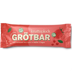 Bild på Knatteplock Grötbar Hallon & Lingon 25 g