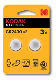 Bild på Kodak batterier Max Lithium CR2430, 2 st