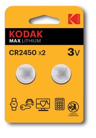 Bild på Kodak batterier Max Lithium CR2450, 2 st