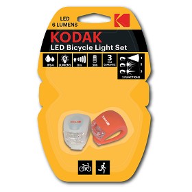 Bild på Kodak cykellyse, fram & bak