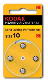 Bild på Kodak hörapparatsbatterier 10, 4 st