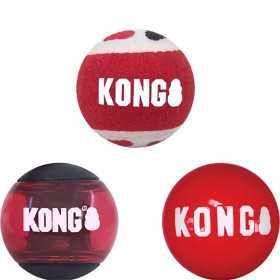 Bild på Kong Signature Balls 3-Pack Large Mix 8,2 cm