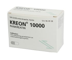 Bild på Kreon 10000, enterokapsel, hård Orifarm AB 2 x 50 st