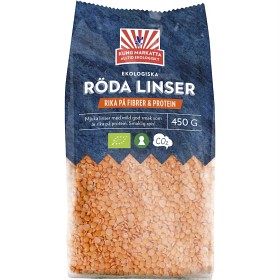 Bild på Kung Markatta Röda Linser KRAV 450 g