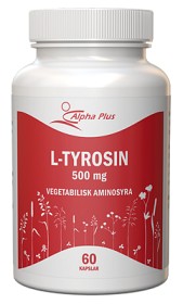 Bild på Alpha Plus L-Tyrosin 500 mg 60 kapslar