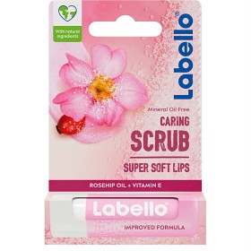 Bild på Labello Läppscrub Rosehip Oil Caring Lip Scrub 4,8 g