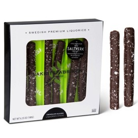 Bild på Lakritsfabriken Chocolate Glazed Liquorice Sticks Frosty 180 g