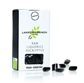 Bild på Lakritsfabriken Organic Raw Liquorice Eucalyptus 25 g