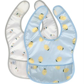 Bild på Lässig Lättviktshaklapp Happy Fruits Citron 2-pack