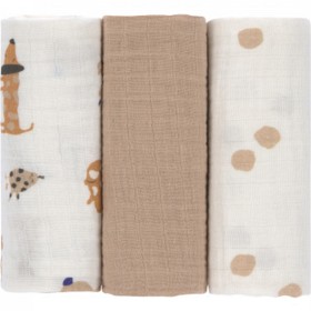 Bild på Lässig Swaddle & Burp Muslinfilt M Little Mateys Royal blue