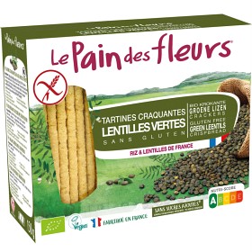 Bild på Le Pain Des Fleurs Knäckebröd Gröna Linser 150 g