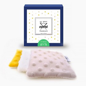 Bild på Le Petit Carré Français Babywipes tvättlappar Gul 3-pack