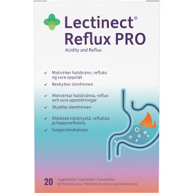 Bild på Lectinect Reflux PRO 20 tuggtabletter