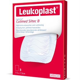 Bild på Leukoplast Cutimed Siltec B 7,5x7,5 cm 3 st